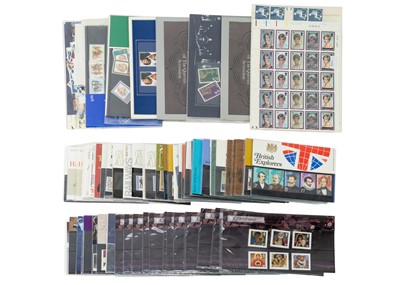 Lot 403 - GB Decimal u.m. Commemorative stamps in packs, blocks and loose - face value £175