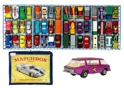 Lot 831 - Matchbox collector's case with 48 vehicles