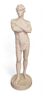 Lot 773 - A Gustavsberg Parian figure of a Classical male.