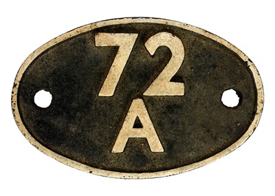 Lot 542 - BR cast iron 72A (Exmouth Junction)