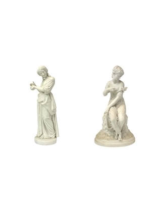 Lot 557 - An English Parian figure of a maiden.