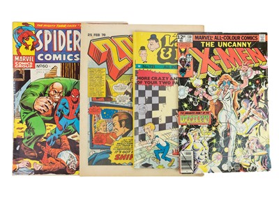 Lot 950 - Misc. Comics from 1970's - (approx. 70) including XMen, Spiderman, 2000AD