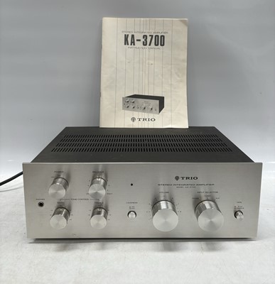 Lot 30 - A Trio KA-3700 stereo integrated amplifier,...