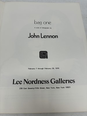 Lot 69 - John Lennon / Bag One; A suite of erotic...