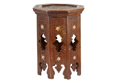 Lot 30 - A Syrian octagonal occasional table, late 19th century.