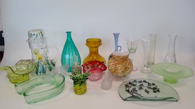 Lot 48 - An Orrefors Sweden glass, a Thomas Webb...