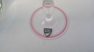 Lot 48 - An Orrefors Sweden glass, a Thomas Webb...