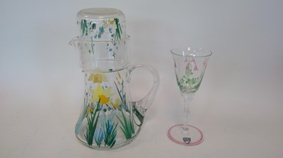 Lot 48 - An Orrefors Sweden glass, a Thomas Webb...