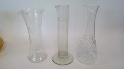 Lot 48 - An Orrefors Sweden glass, a Thomas Webb...