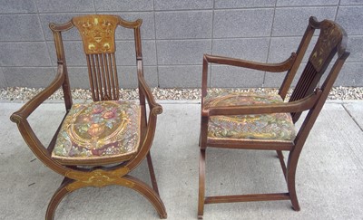 Lot 12 - A pair of Savanarola Style Chairs. The Chairs...