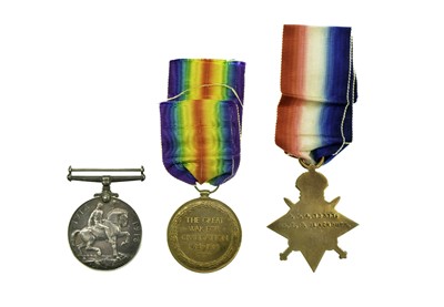 Lot 223 - Royal Marine Artillery WW1 1914/15 Medals - Trio