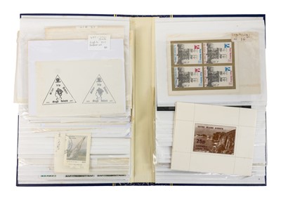 Lot 328 - Gugh Island (Isles of Scilly) Cornwall Interest Stamps 1970's including design proofs, trials etc.