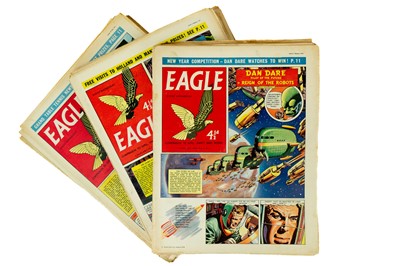 Lot 957 - Almost complete weekly Eagle Comics from 4/1/57 to 27/12/57 plus 3/1/58 to 11/4/58