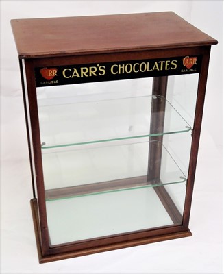 Lot 293 - An Edwardian mahogany counter top shop display...