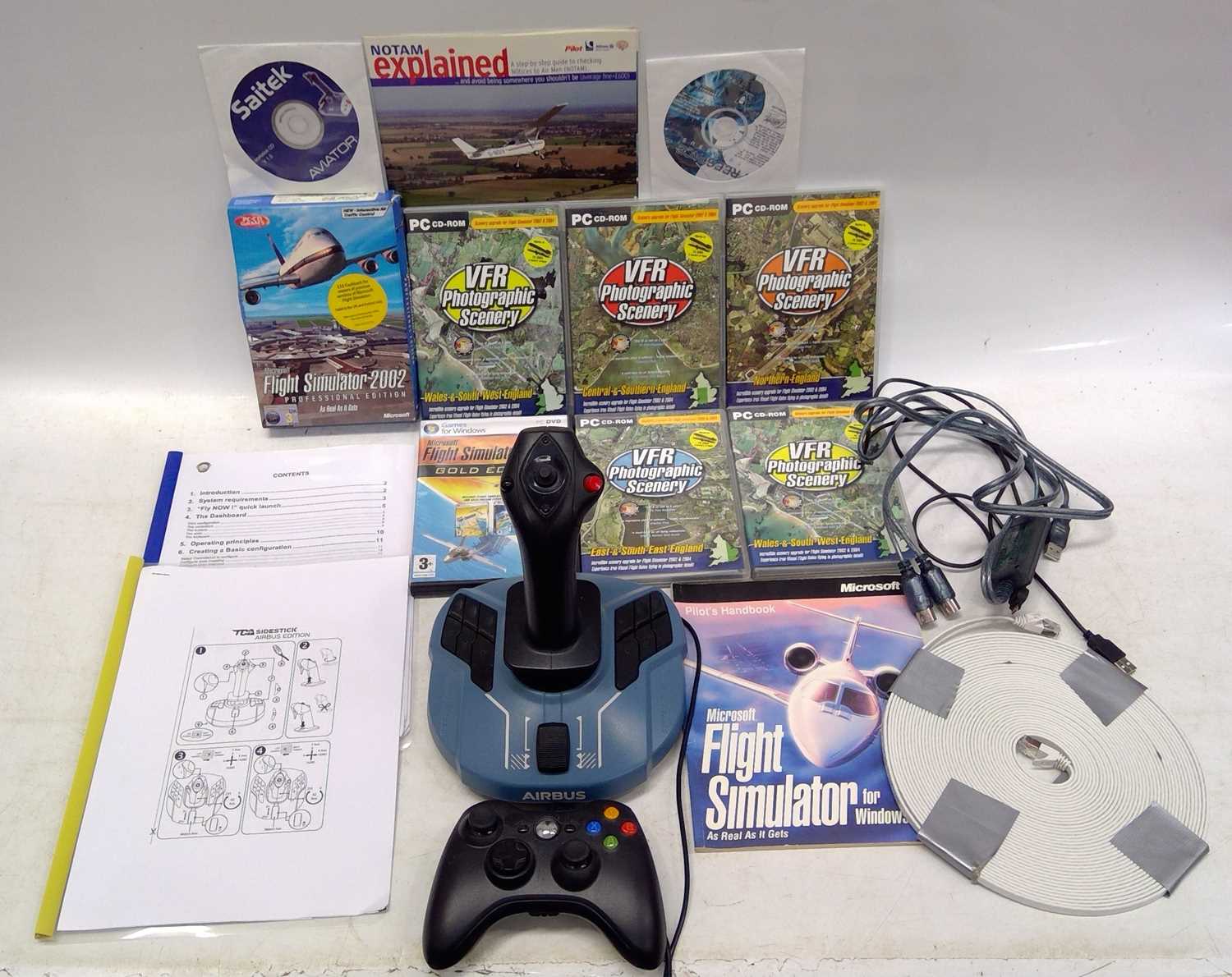 Lot 221 - A Flight Simulator Thrustmaster sidestick...