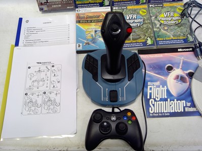 Lot 221 - A Flight Simulator Thrustmaster sidestick...