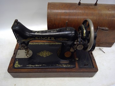 Lot 241 - A Singer sewing machine.