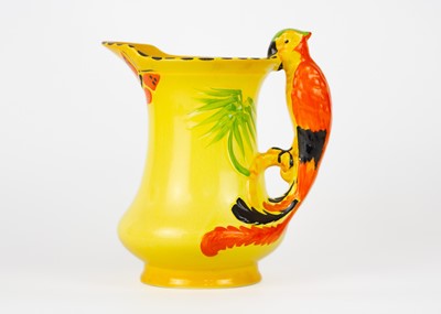 Lot 791 - Three Art Deco Burleighware jugs and three Wadeheath jugs.