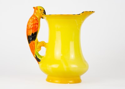 Lot 791 - Three Art Deco Burleighware jugs and three Wadeheath jugs.