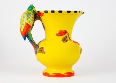 Lot 791 - Three Art Deco Burleighware jugs and three Wadeheath jugs.