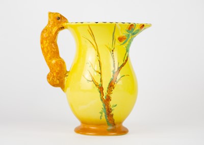 Lot 791 - Three Art Deco Burleighware jugs and three Wadeheath jugs.