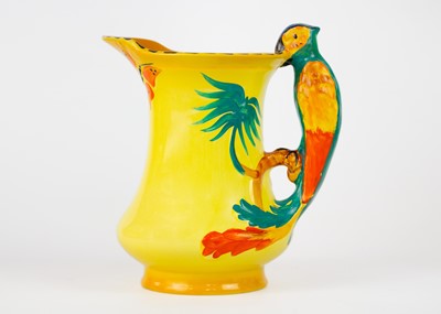 Lot 791 - Three Art Deco Burleighware jugs and three Wadeheath jugs.