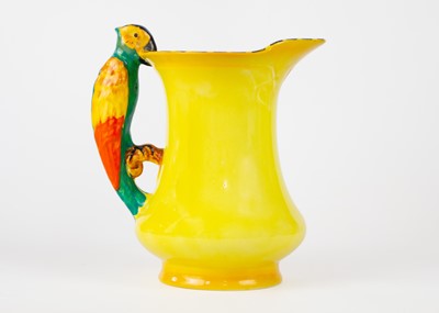 Lot 791 - Three Art Deco Burleighware jugs and three Wadeheath jugs.