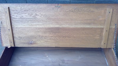 Lot 22 - An Oak and Pine, Underbed Box. The Box...