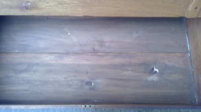 Lot 22 - An Oak and Pine, Underbed Box. The Box...