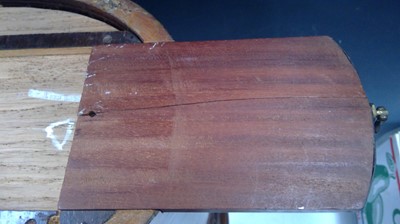 Lot 12 - A sewing chest 71cm tall by 33cm wide and 25cm...