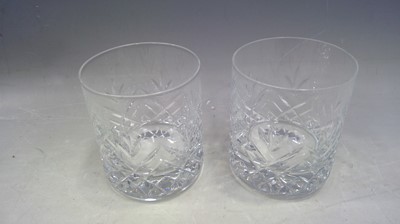 Lot 9 - A Stuart Crystal Decanter and Two Tumblers....