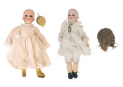 Lot 306 - Two Armand Marseille bisque head dolls.