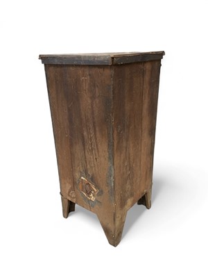 Lot 8 - A glazed oak standing corner cupboard