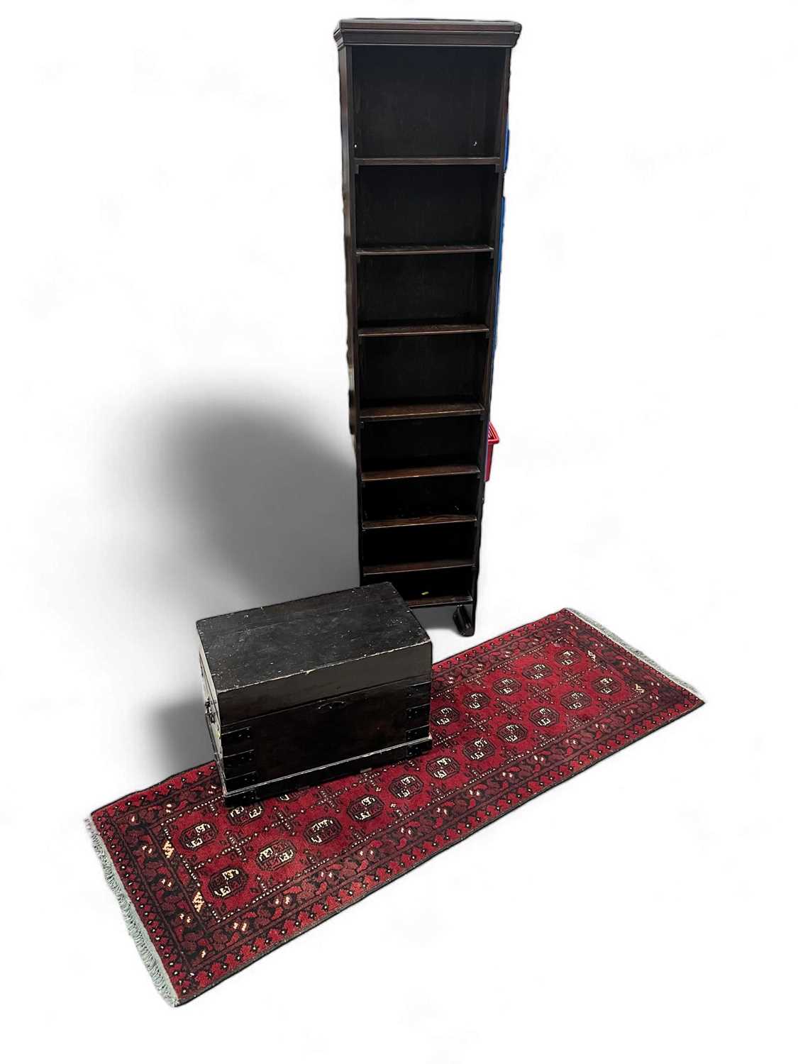 Lot 83 - A narrow bookcase 44cm wide x 20cm deep x...
