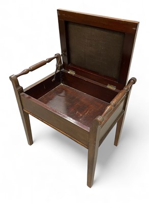 Lot 6 - A piano stool