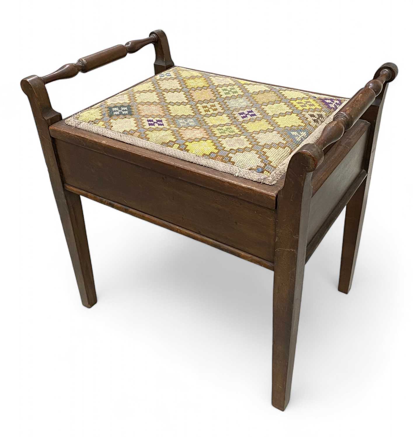Lot 6 - A piano stool