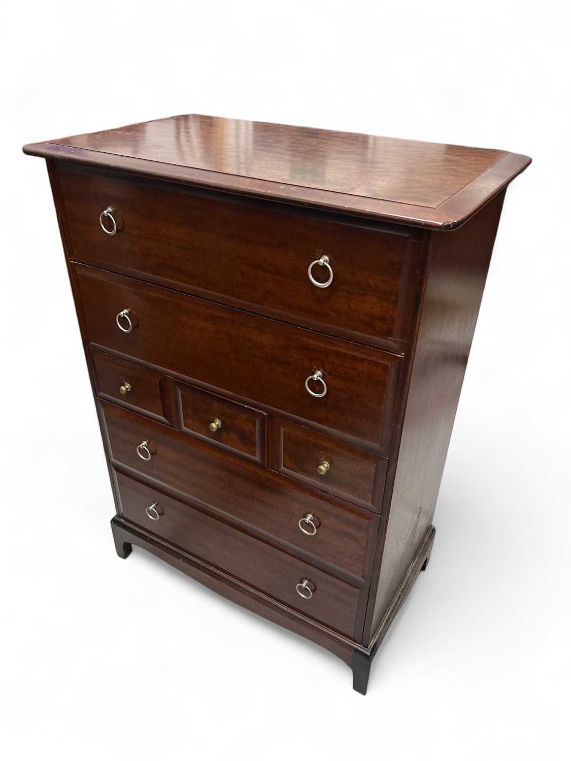 Lot 43 - A Stag tall-boy. 81cm wide 112cm tall