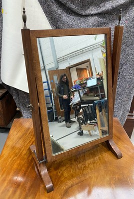 Lot 41 - An upholstered chair, a bedside cabinet