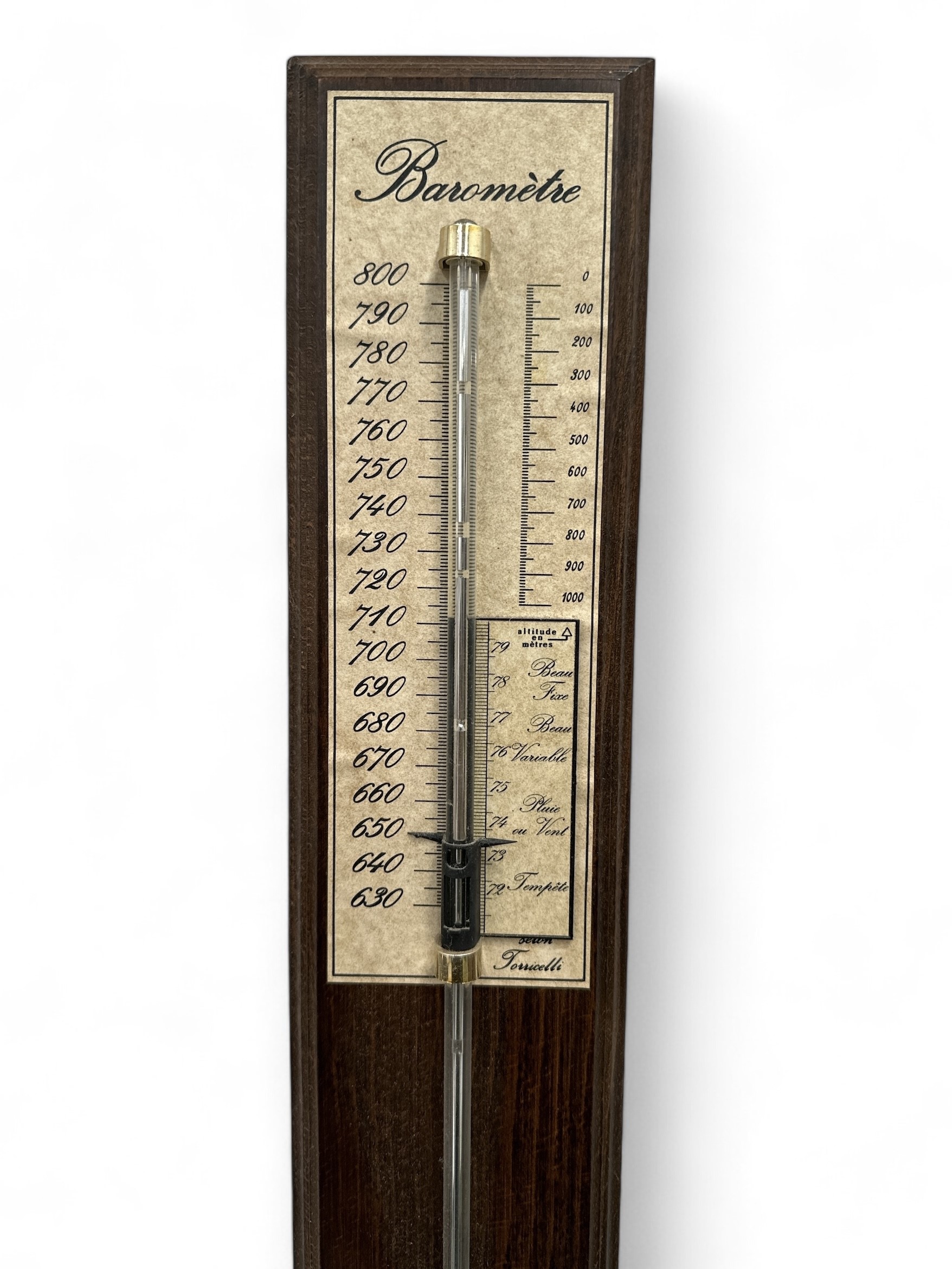 Lot 121 - A Torricelli or Mercury column barometer.