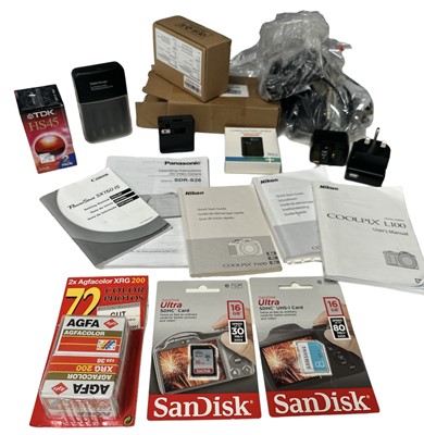 Lot 4 - Eight cameras; Nikon Coolpix P600, Olympus...