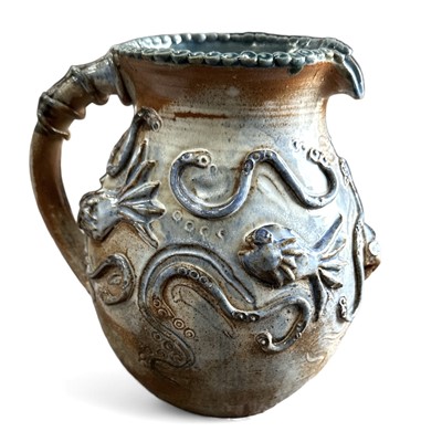 Lot 29 - An art pottery, underwater-themed pitcher...