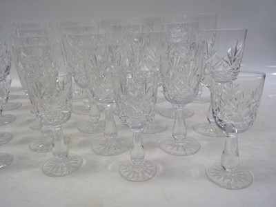 Lot 159 - Six sets of Cut Glass Glasses, including...