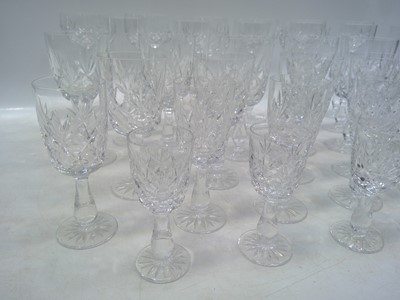 Lot 159 - Six sets of Cut Glass Glasses, including...