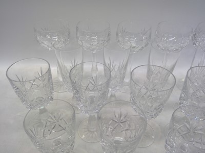 Lot 159 - Six sets of Cut Glass Glasses, including...