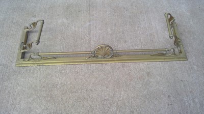 Lot 17 - A Brass Fender. The Fender measures 132cm wide...