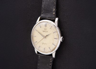 Lot 144 - OMEGA - A Geneve stainless steel manual wind gentleman's wristwatch.