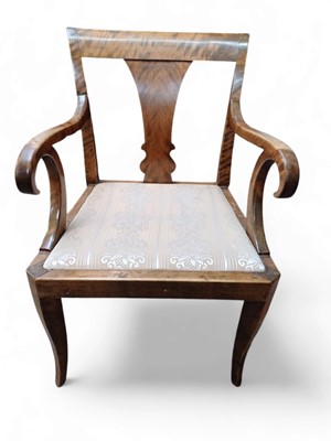 Lot 943 - Biedermeier armchair.