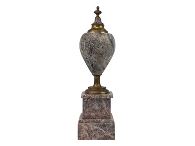 Lot 196 - Marble and gilt metal urn.