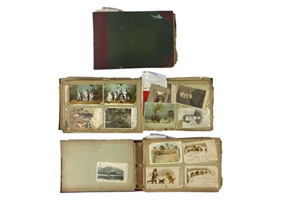 Lot 212 - Early Green Postcard Album containing approx. 300 cards