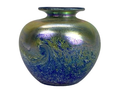 Lot 400 - A Norman Stuart Clarke glass vase.